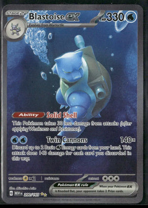 2023 Pokemon SV: 151 Special Illustration Rare Blastoise ex 200/165 