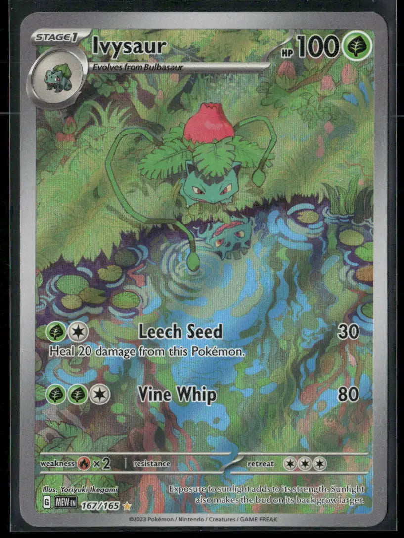 2023 Pokemon SV: 151 Special Illustration Rare Ivysaur 167/165 