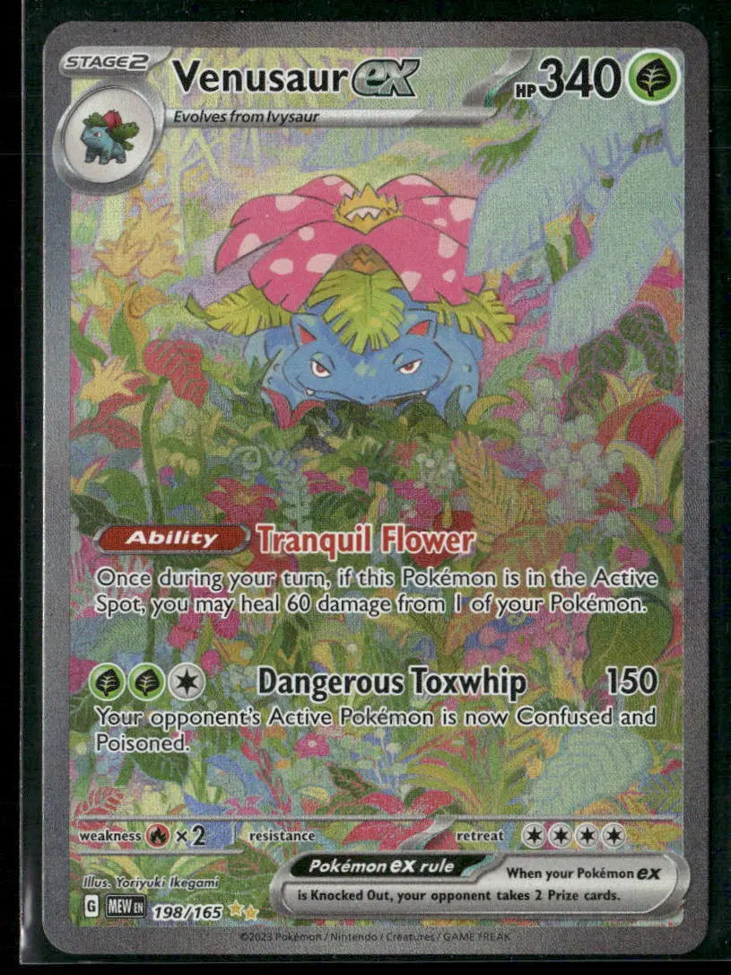 2023 Pokemon SV: 151 Special Illustration Rare Venusaur ex 198/165 