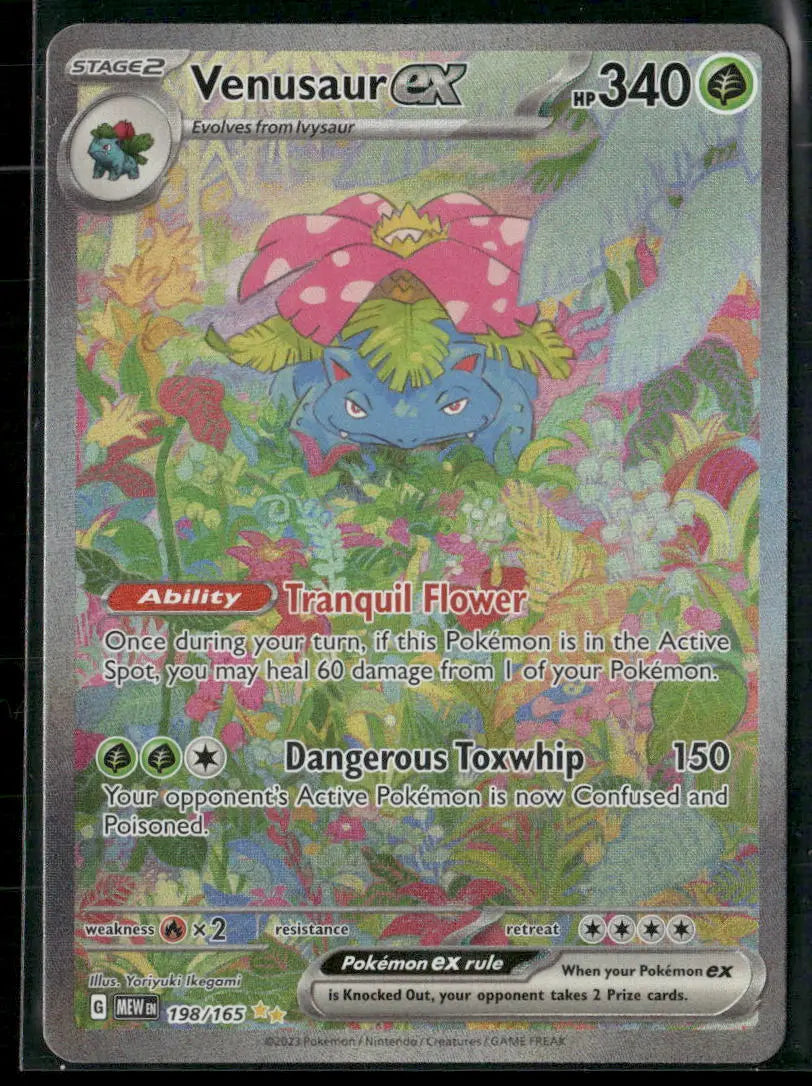 2023 Pokemon SV: 151 Special Illustration Rare Venusaur ex 198/165 