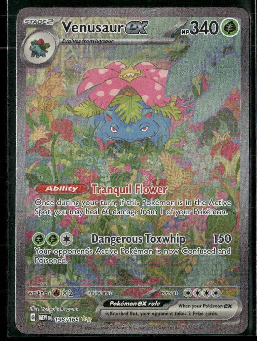 2023 Pokemon SV: 151 Special Illustration Rare Venusaur ex 198/165 