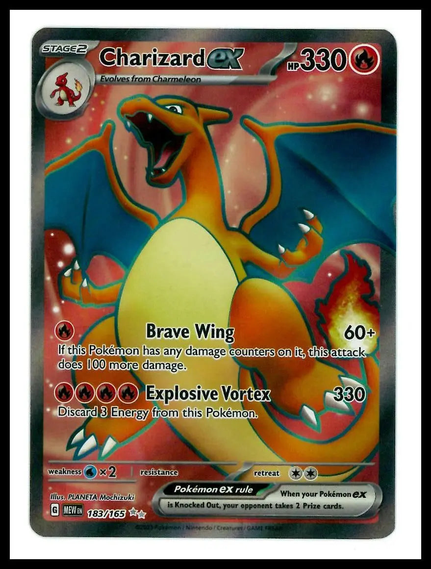 2023 Pokemon Scarlet & Violet 151 Charizard ex 183/165 