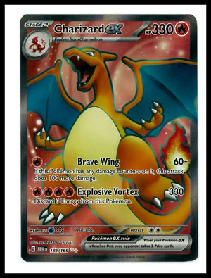 2023 Pokemon Scarlet & Violet 151 Charizard ex 183/165 