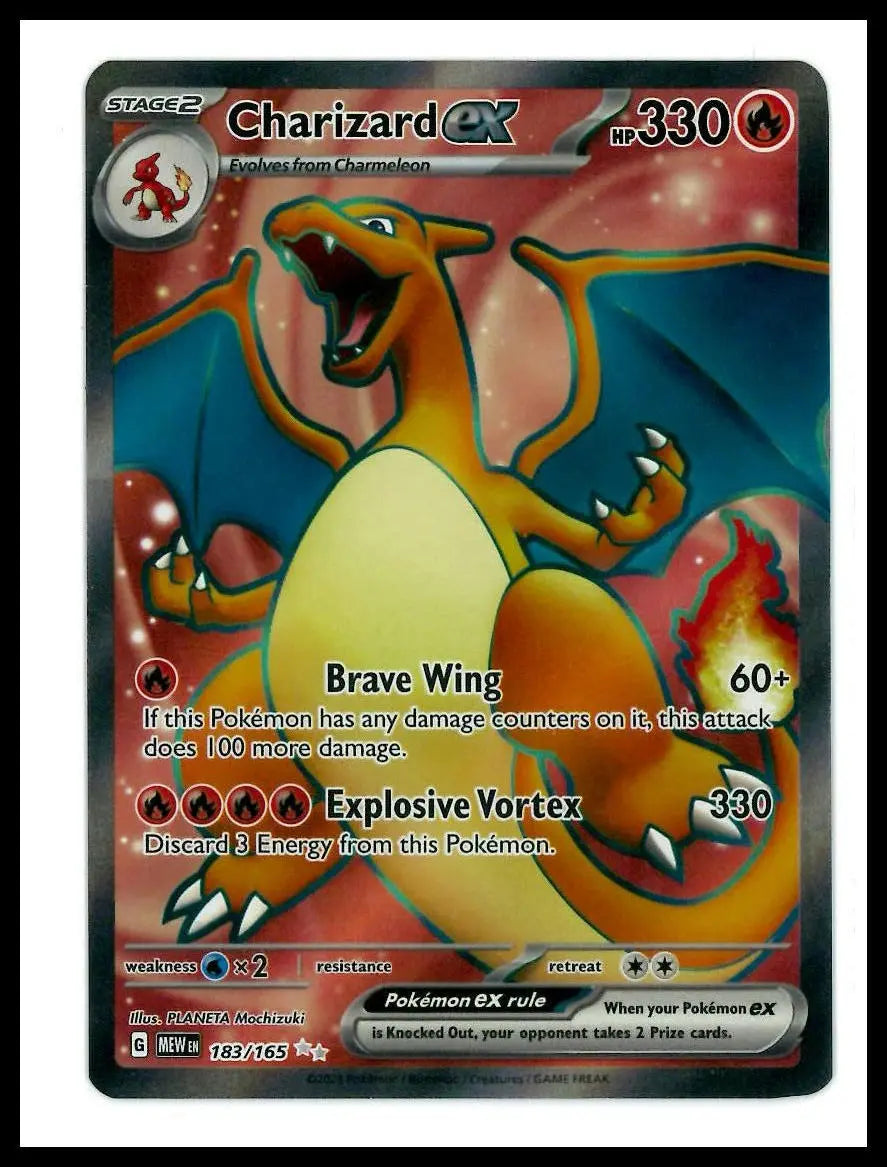 2023 Pokemon Scarlet & Violet 151 Charizard ex 183/165 