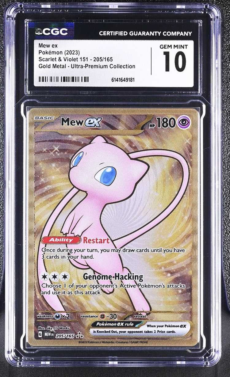 2023 Pokemon Scarlet & Violet 151 Mew ex Gold Metal 151 Promo 205/165