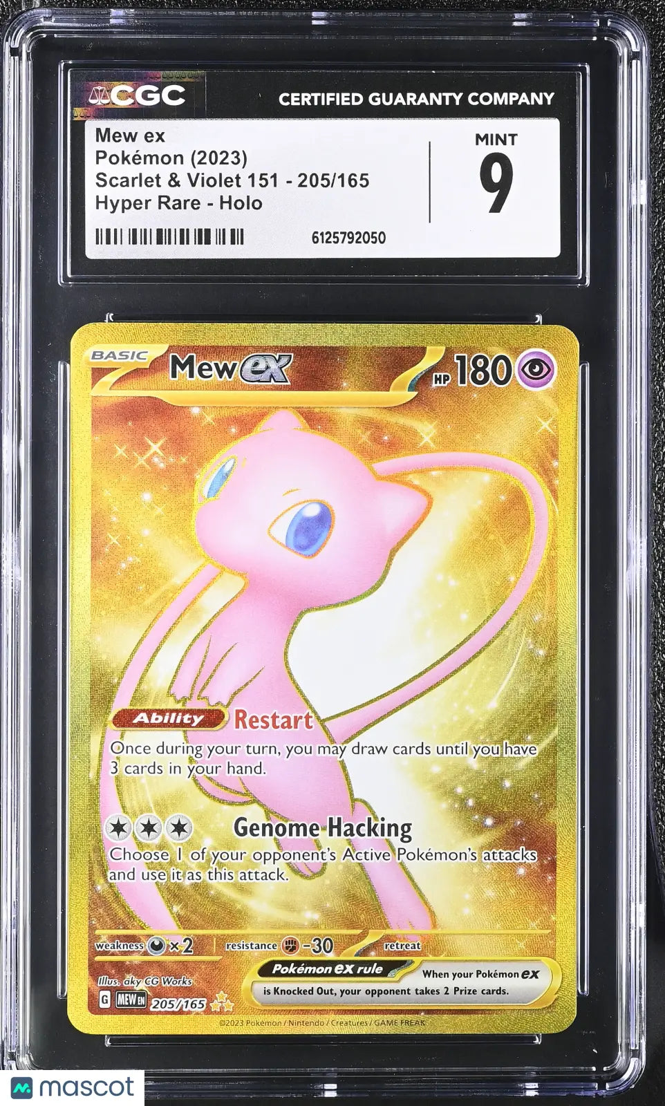 2023 Pokemon Scarlet & Violet 151 Mew ex Holo Hyper Rare Hyper Rare CGC 9 