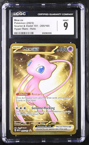 2023 Pokemon Scarlet & Violet 151 Mew ex Hyper Rare 205/165 CGC 9 