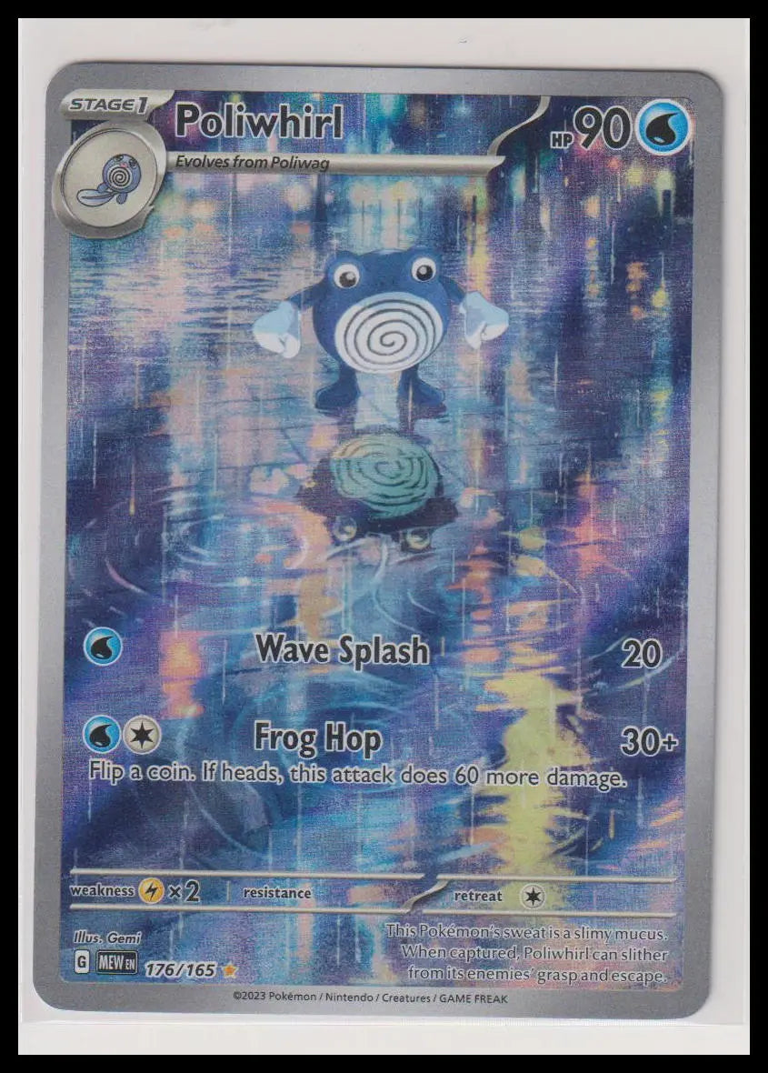 2023 Pokemon Scarlet & Violet 151 Poliwhirl Illustration Rare 76/165 