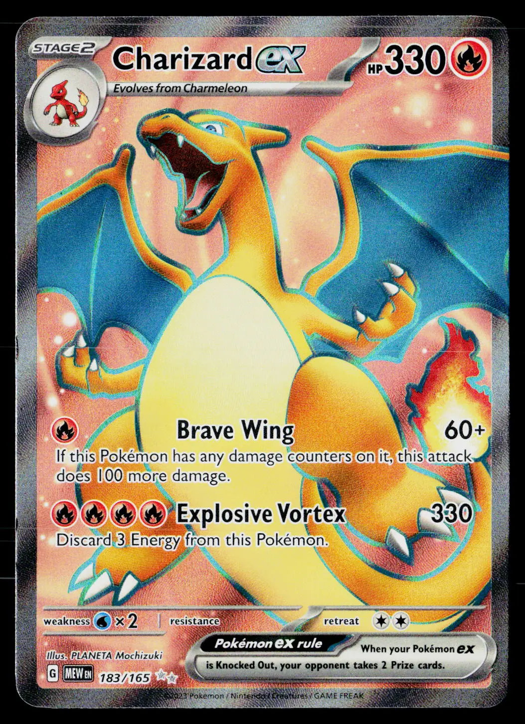 2023 Pokemon Scarlet & Violet 151 #183/165 Charizard ex 