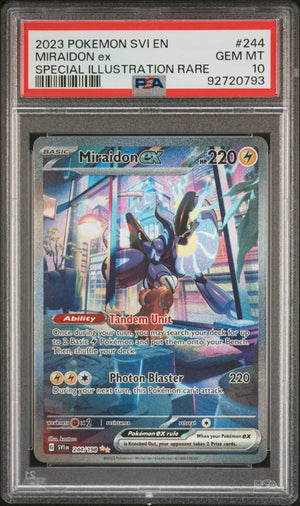 2023 Pokemon Scarlet & Violet 244/198 Miraidon Ex SIR PSA 10 