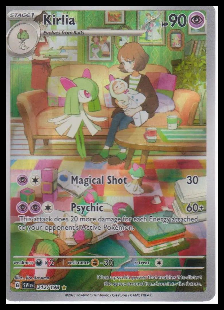 2023 Pokemon Scarlet & Violet Base Kirlia Illustration Rare 212/198 