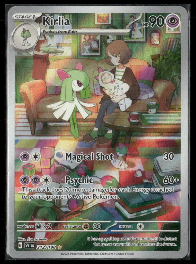 2023 Pokemon Scarlet & Violet Base Set Illustration Rare Kirlia 212/198 
