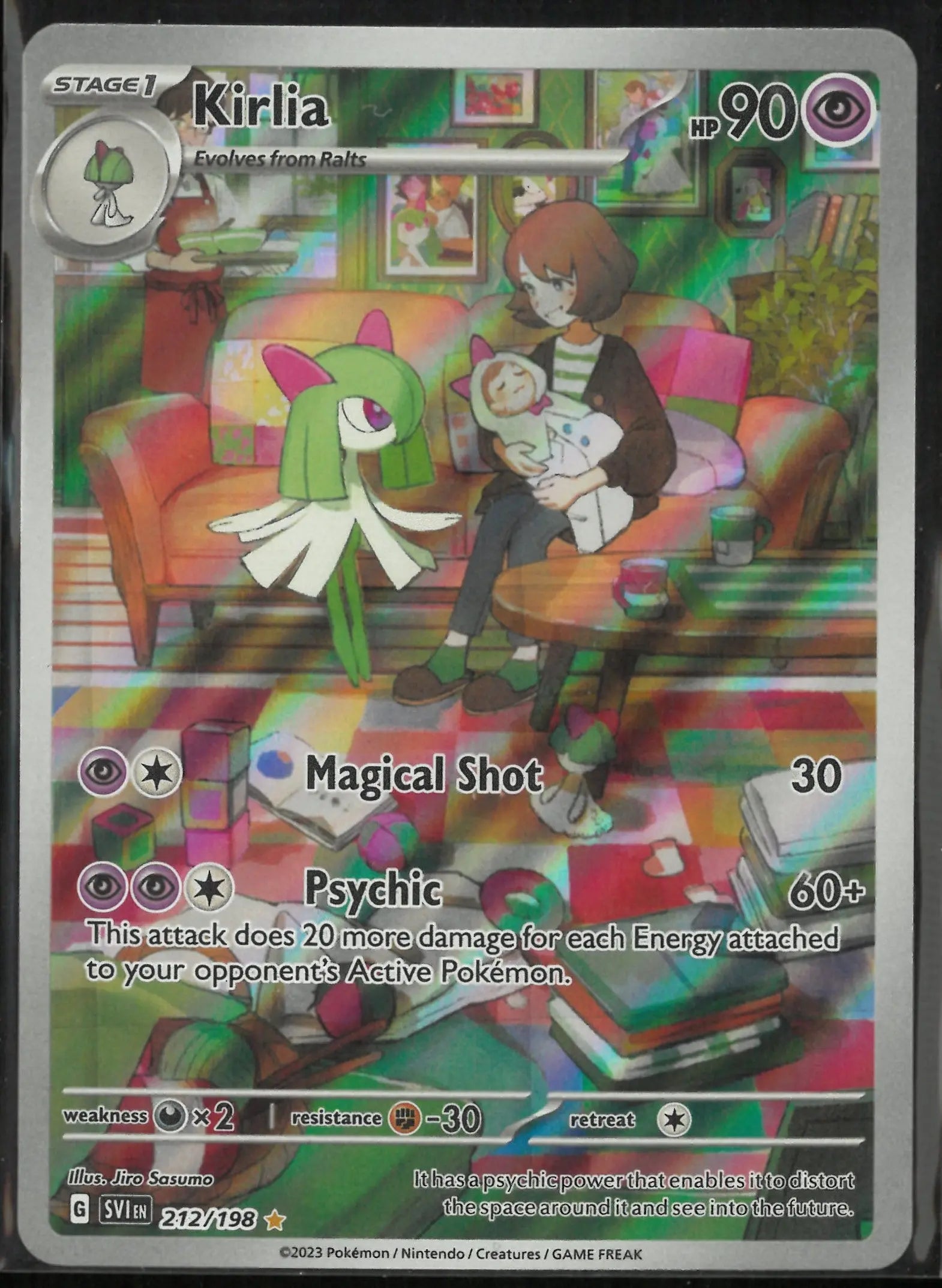 2023 Pokemon Scarlet & Violet Base Set Illustration Rare Kirlia 212/198 