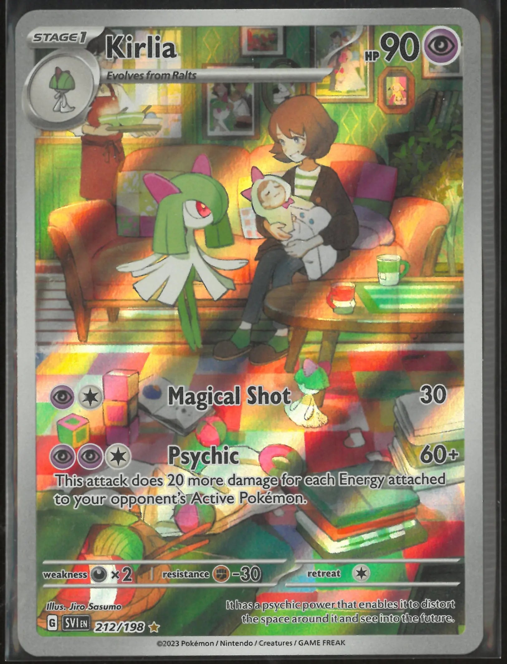 2023 Pokemon Scarlet & Violet Base Set Illustration Rare Kirlia 212/198 