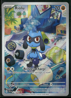 2023 Pokemon Scarlet & Violet Base Set Illustration Rare Riolu 215/198 