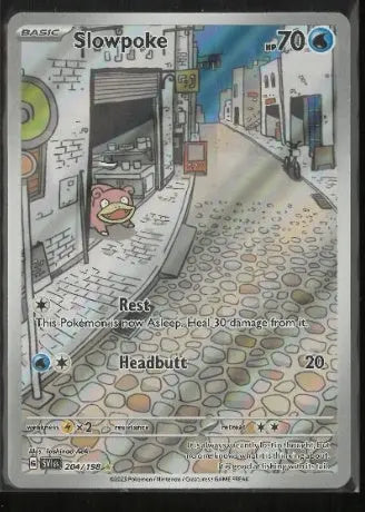 2023 Pokemon Scarlet & Violet Base Set Illustration Rare Slowpoke 204/198 