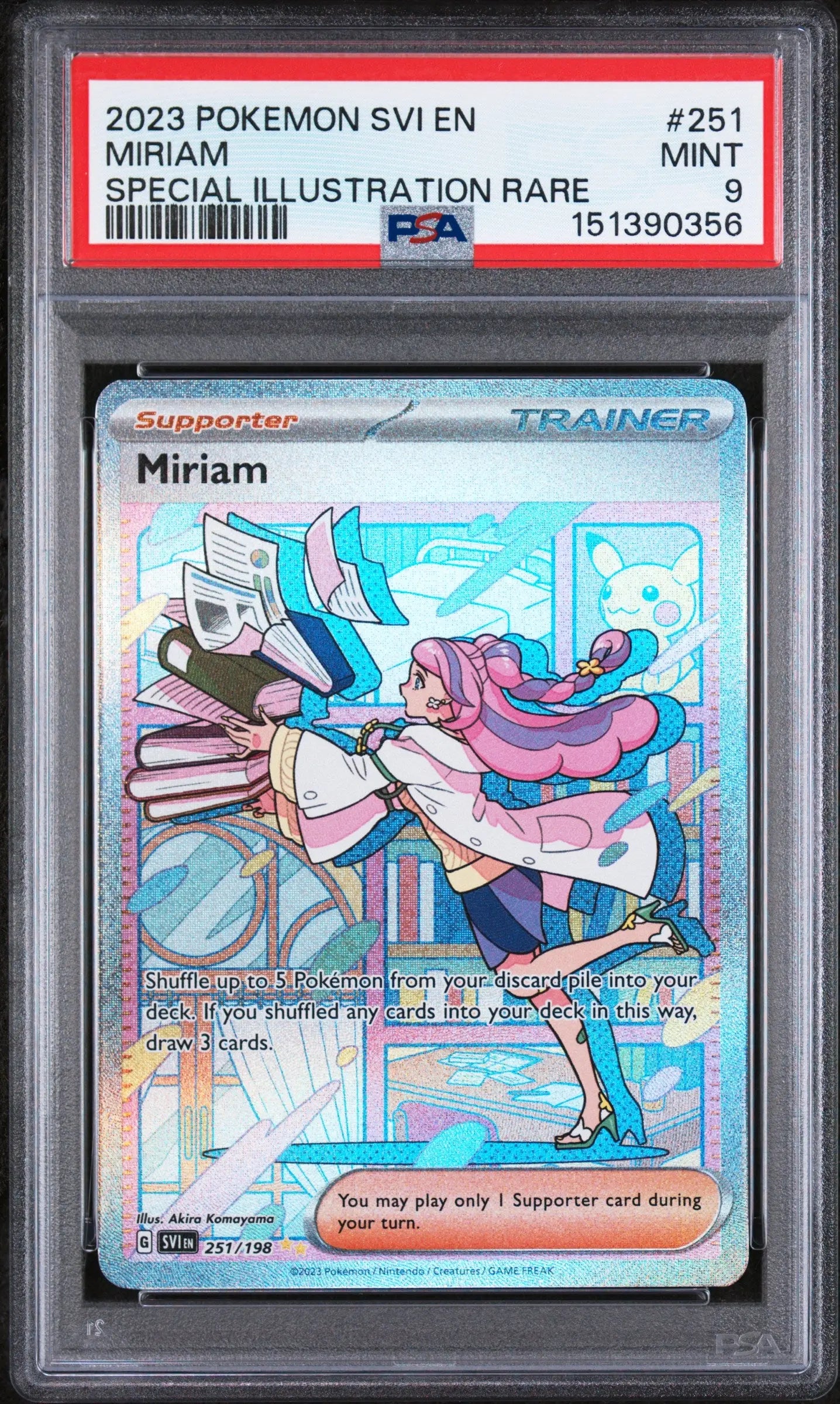 2023 Pokemon Scarlet & Violet Miriam Special Illustration Rare 251/198 PSA 9 