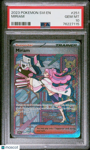 2023 Pokemon Scarlet & Violet Miriam Special Illustration Rare PSA 10 251/198 