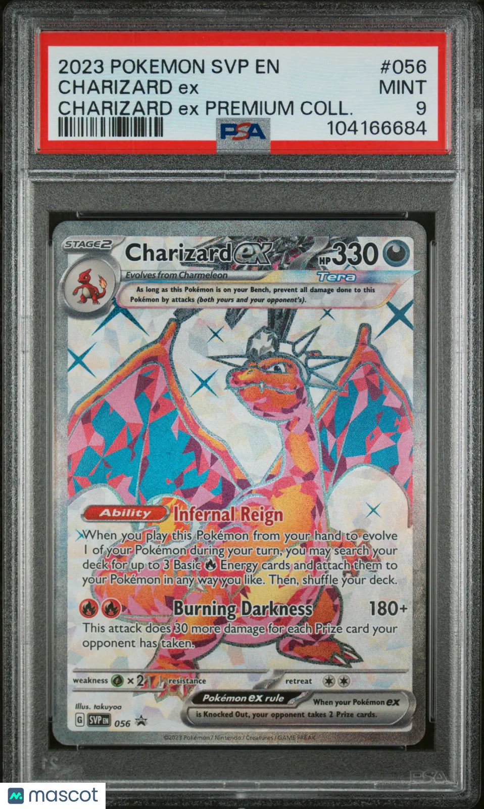 2023 Pokemon Scarlet & Violet Promo Charizard EX 056 PSA 9 