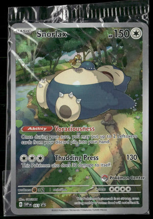 2023 Pokemon Scarlet & Violet Promo Pokemon Center Exclusive Snorlax 051 SEALED 
