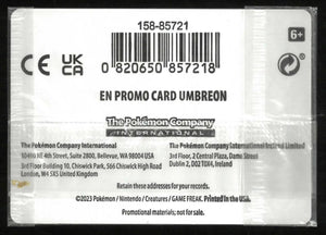 2023 Pokemon Scarlet & Violet Promo Sealed Umbreon GameStop Exclusive Stamp 