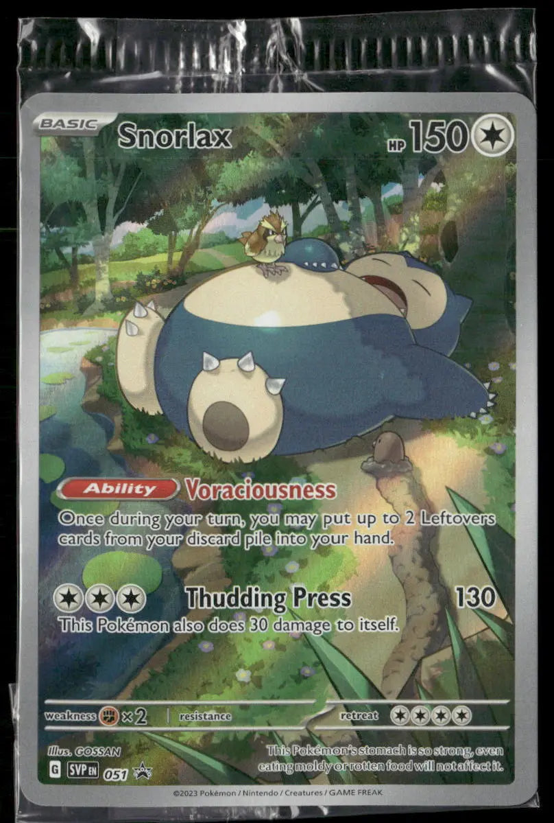 2023 Pokemon Scarlet &amp; Violet Promo Snorlax 051 SEALED 