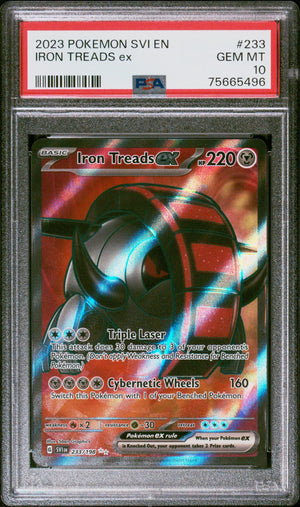 2023 Pokemon Svi En-Scarlet & Violet #233 Iron Treads Ex Ultra Rare PSA 10 