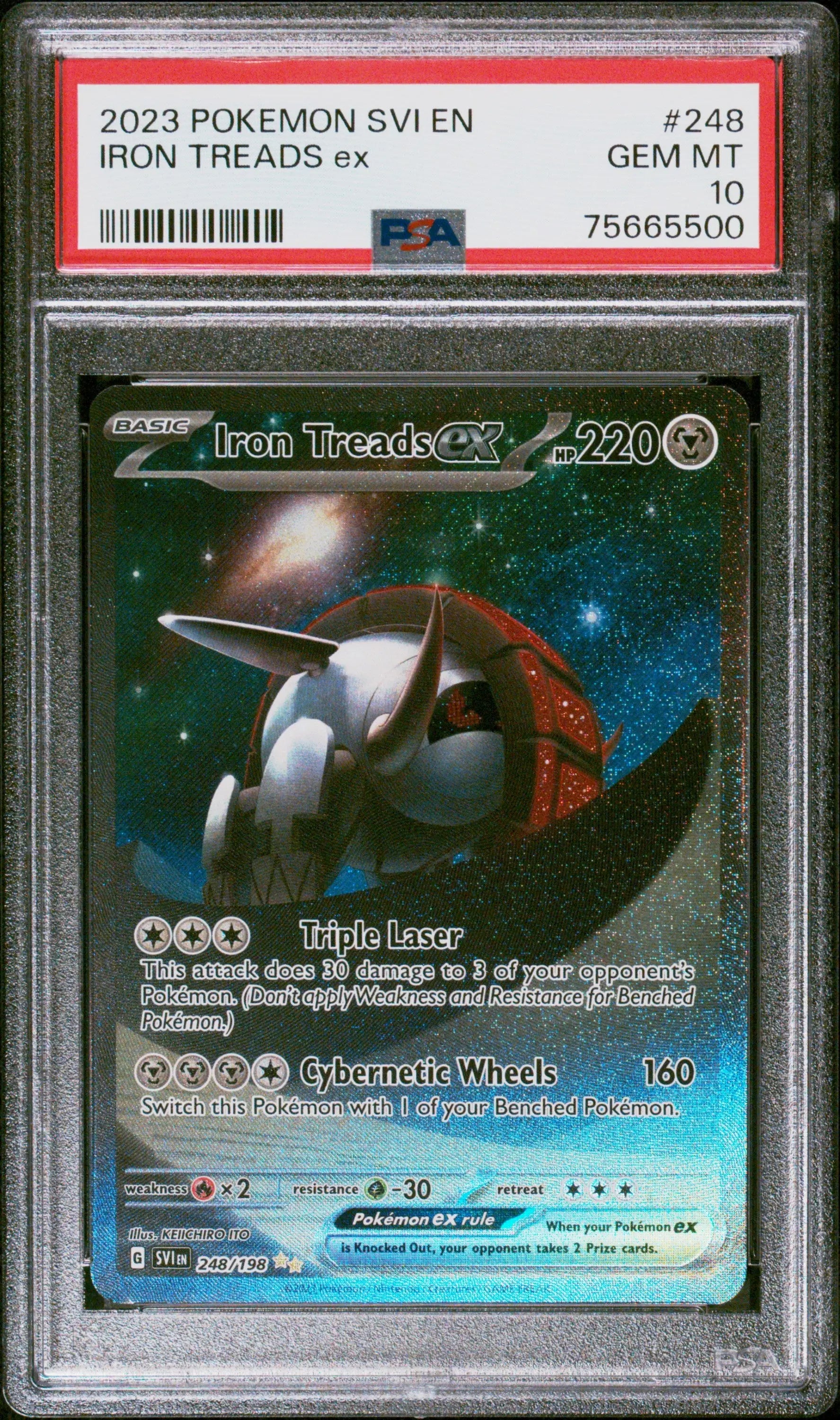 2023 Pokemon Svi En #248 Iron Treads Ex Special Illustration Rare PSA 10 