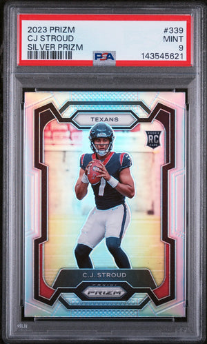 2023 Prizm Football Rookie CJ Stroud Silver Prizm RC Rookie PSA 9 