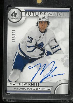 2023 Sp Authentic Future Watch Auto Matthew Knies /999 