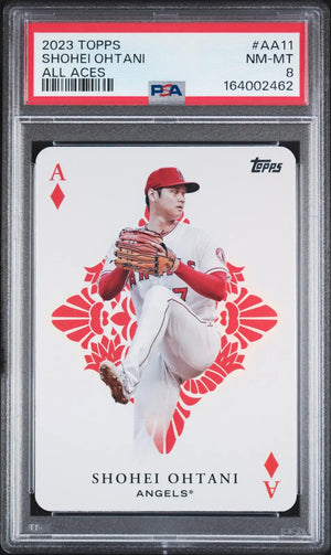 2023 Topps Baseball All Aces Shohei Ohtani PSA 8 