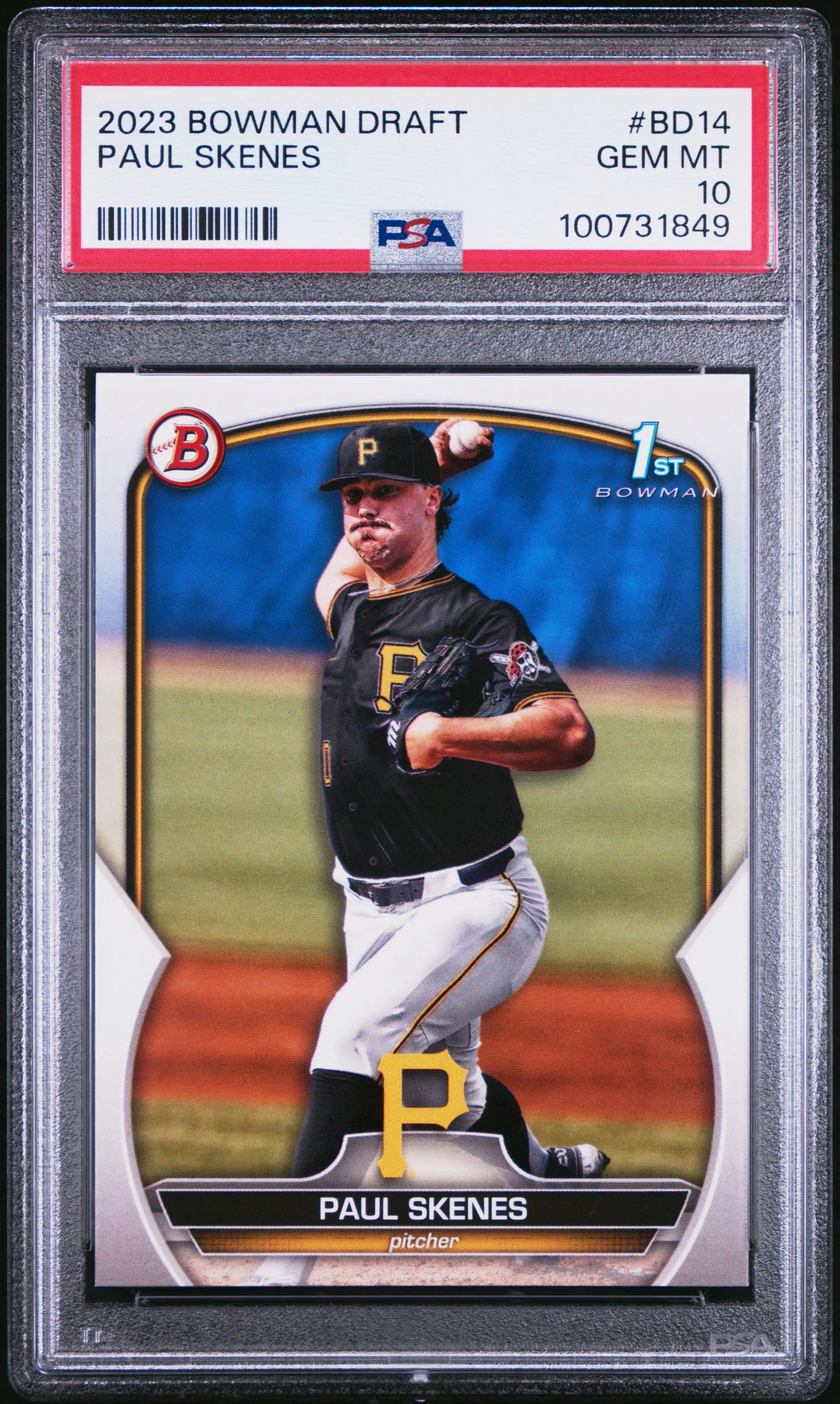 2023 Topps Bowman Draft Paul Skenes PSA 10 