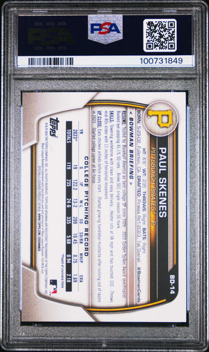 2023 Topps Bowman Draft Paul Skenes PSA 10 
