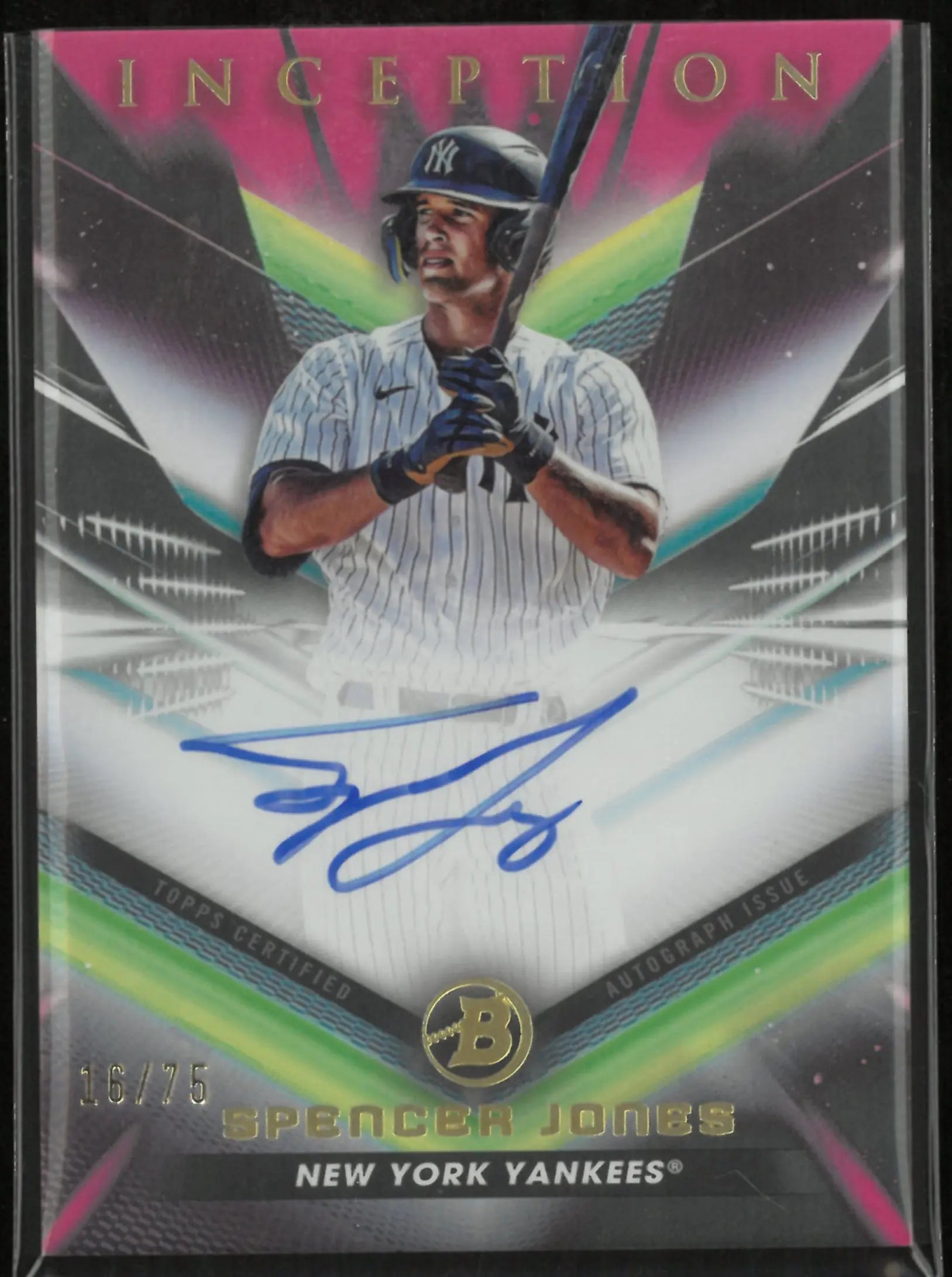2023 Topps Bowman Inception Prospects Autograph Spencer Jones 16/75 