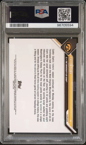 2023 Topps Bowman U Now Caitlin Clark PSA 10 