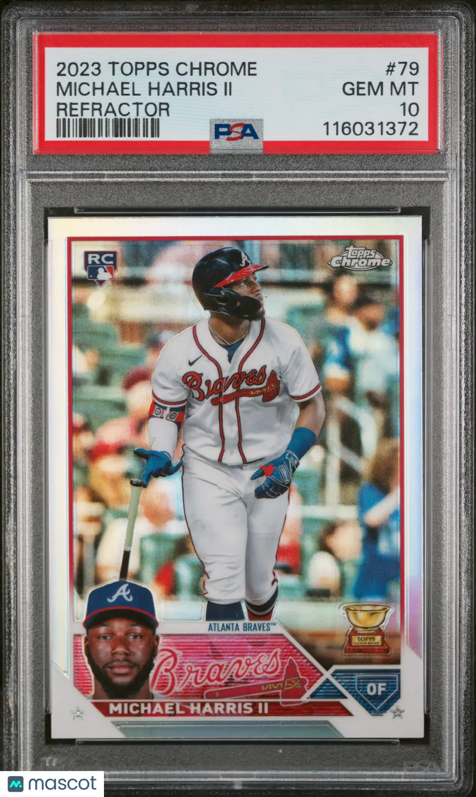 2023 Topps Chrome Baseball Michael Harris II RC Rookie Refractor PSA 10 