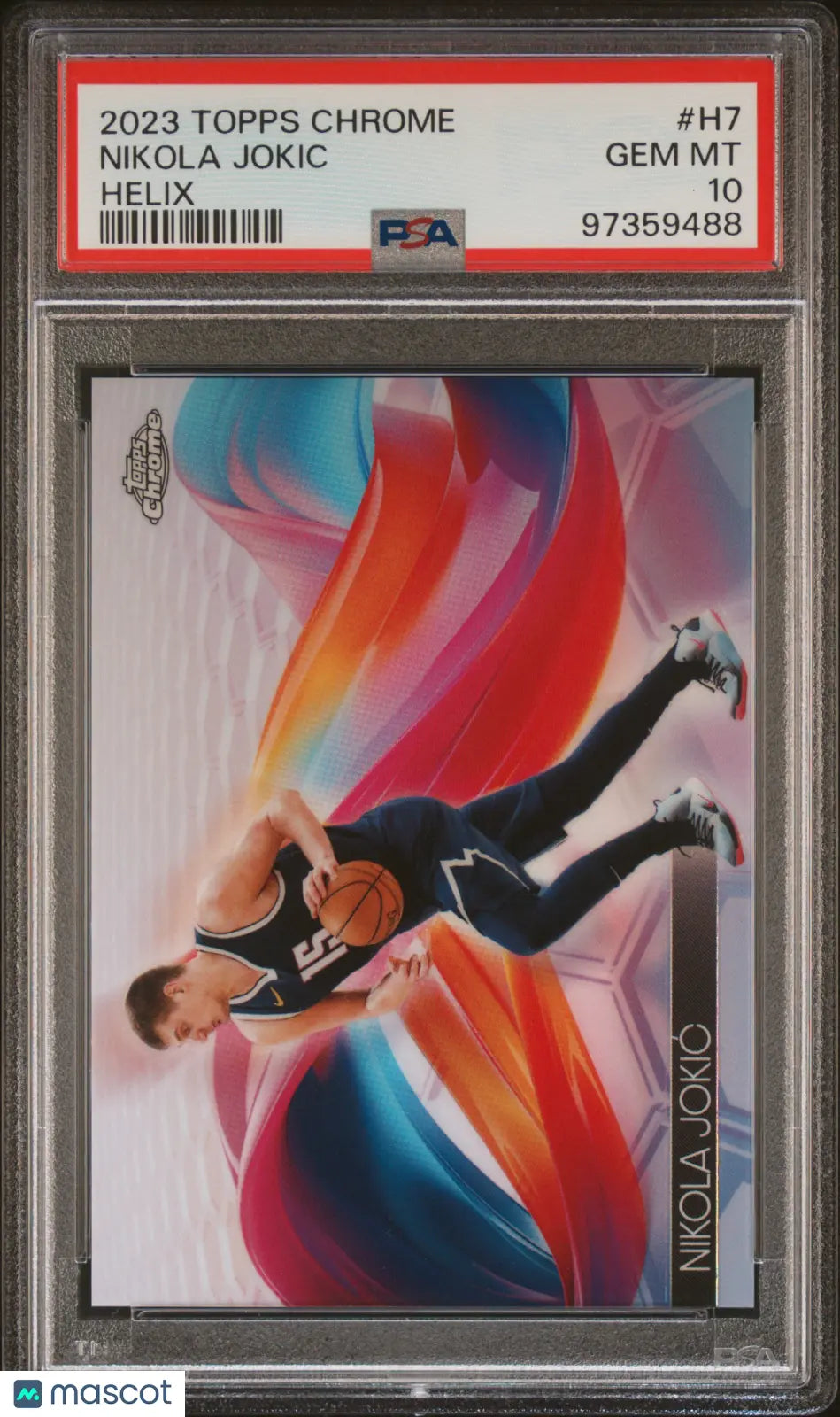 2023 Topps Chrome Basketball Helix Nikola Jokic #H7 PSA 10 