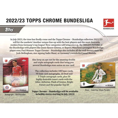 2022-23 Topps Chrome Bundesliga Soccer Hobby Box By The Pack
