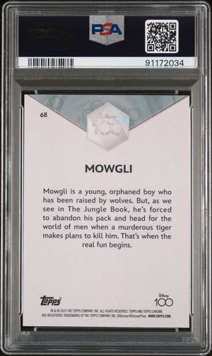 2023 Topps Chrome Disney 100 Mowgli Pink #68 PSA 9 /399 