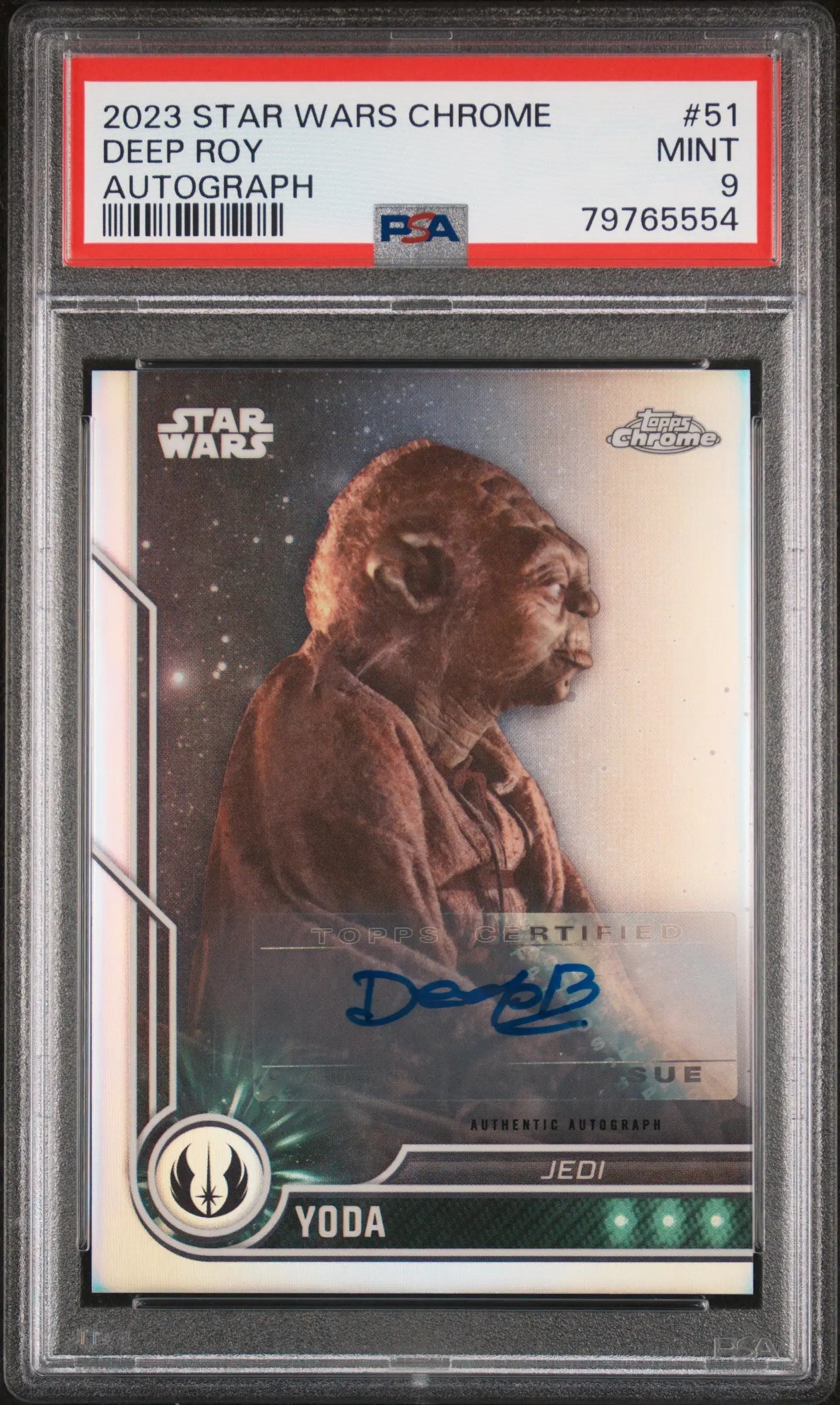 2023 Topps Chrome Star Wars Deep Roy #51 PSA 9 