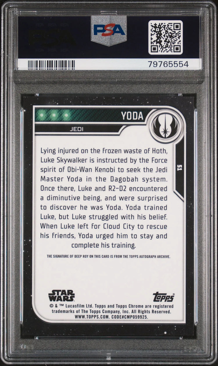 2023 Topps Chrome Star Wars Deep Roy #51 PSA 9 
