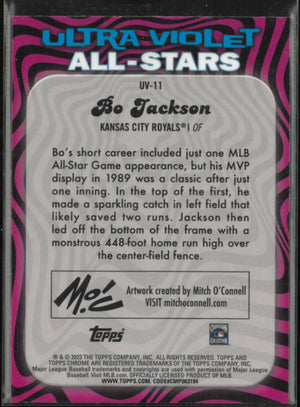 2023 Topps Chrome Ultra Violet All-Stars Bo Jackson 