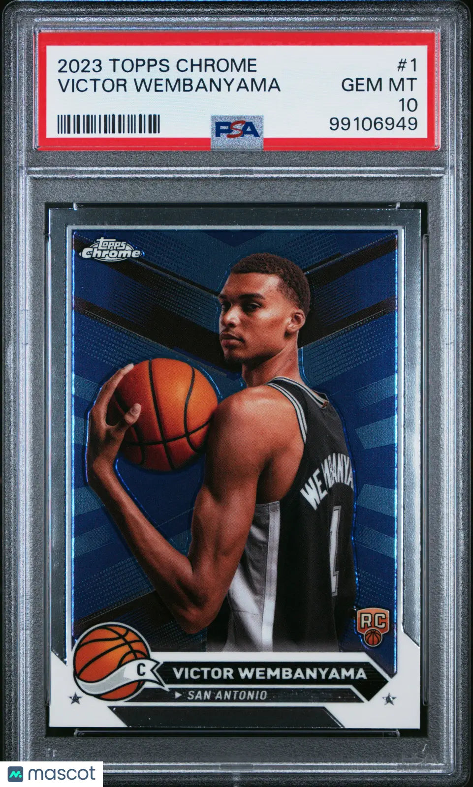 2023 Topps Chrome Victor Wembanyama RC Rookie #1 PSA 10 