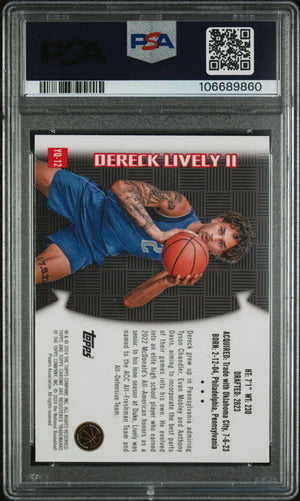 2023 Topps Chrome Youthquake Dereck Lively II RC Green Refractor PSA 10 /99 