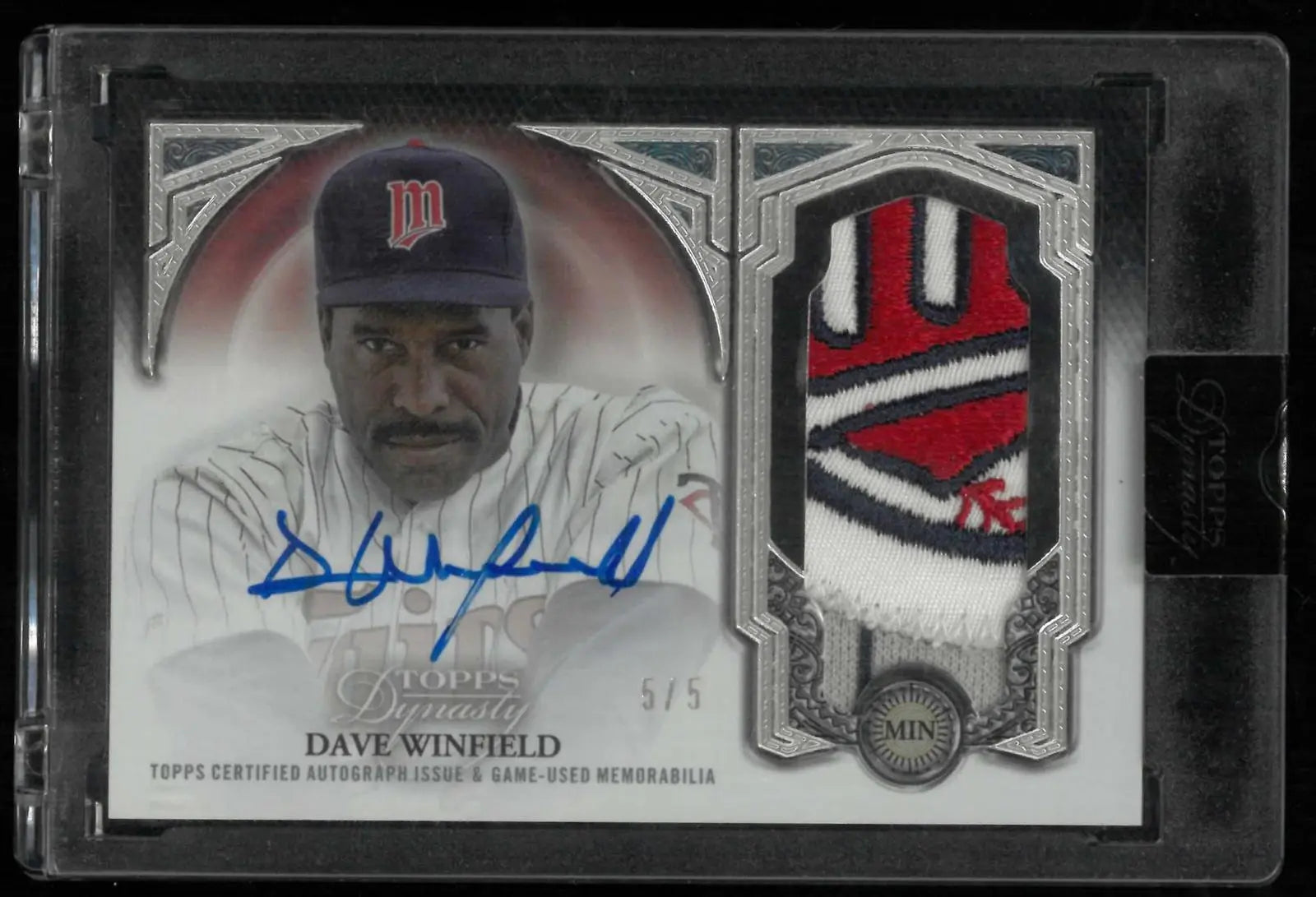 2023 Topps Dynasty Dynastic Deed Autograph Dave Winfield Auto Logo Patch 5/5 