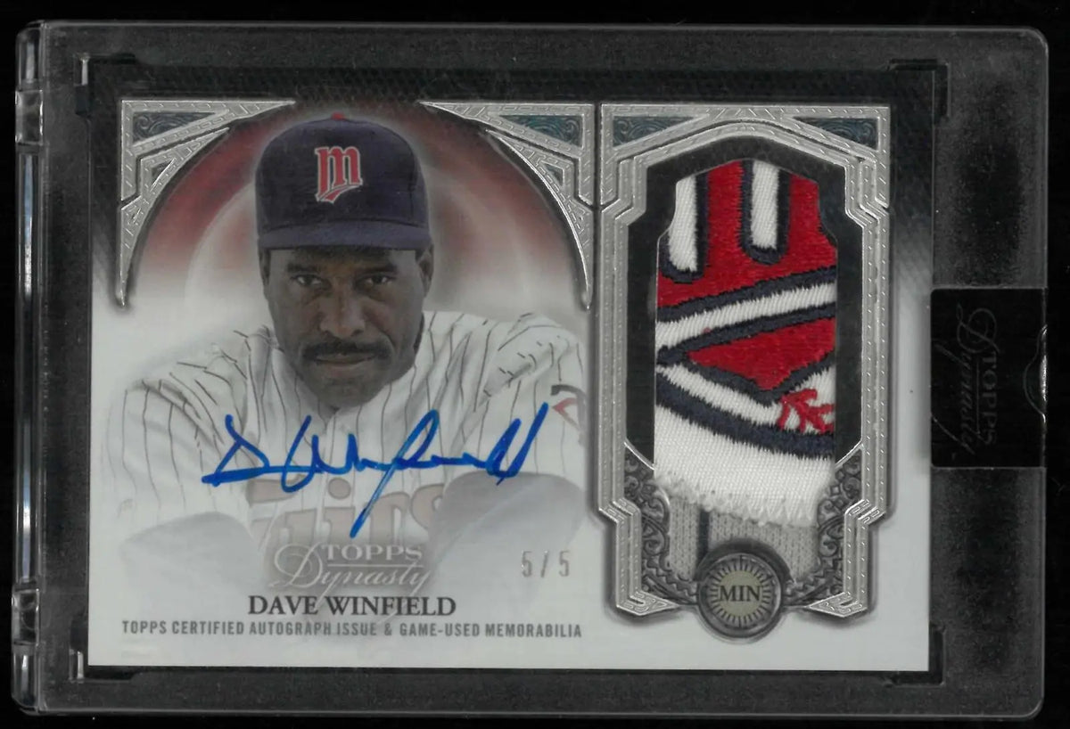 2023 Topps Dynasty Dynastic Deed Autograph Dave Winfield Auto Logo Patch 5/5 