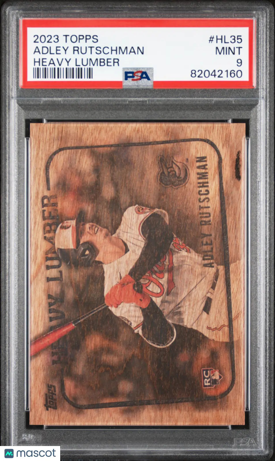 2023 Topps Heavy Lumber Baseball Adley Rutschman RC Rookie PSA 9 