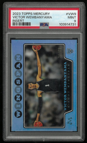 2023 Topps Mercury Victor Wembanyama Insert #VW9 /99 PSA 9 Rookie RC 