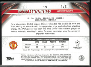 2023 Topps UEFA CC Foilfractor Bruno Fernandes 1/1 