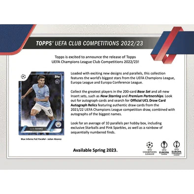 2022-23 Topps UEFA Club Competitions Soccer Hobby Box By the Pack